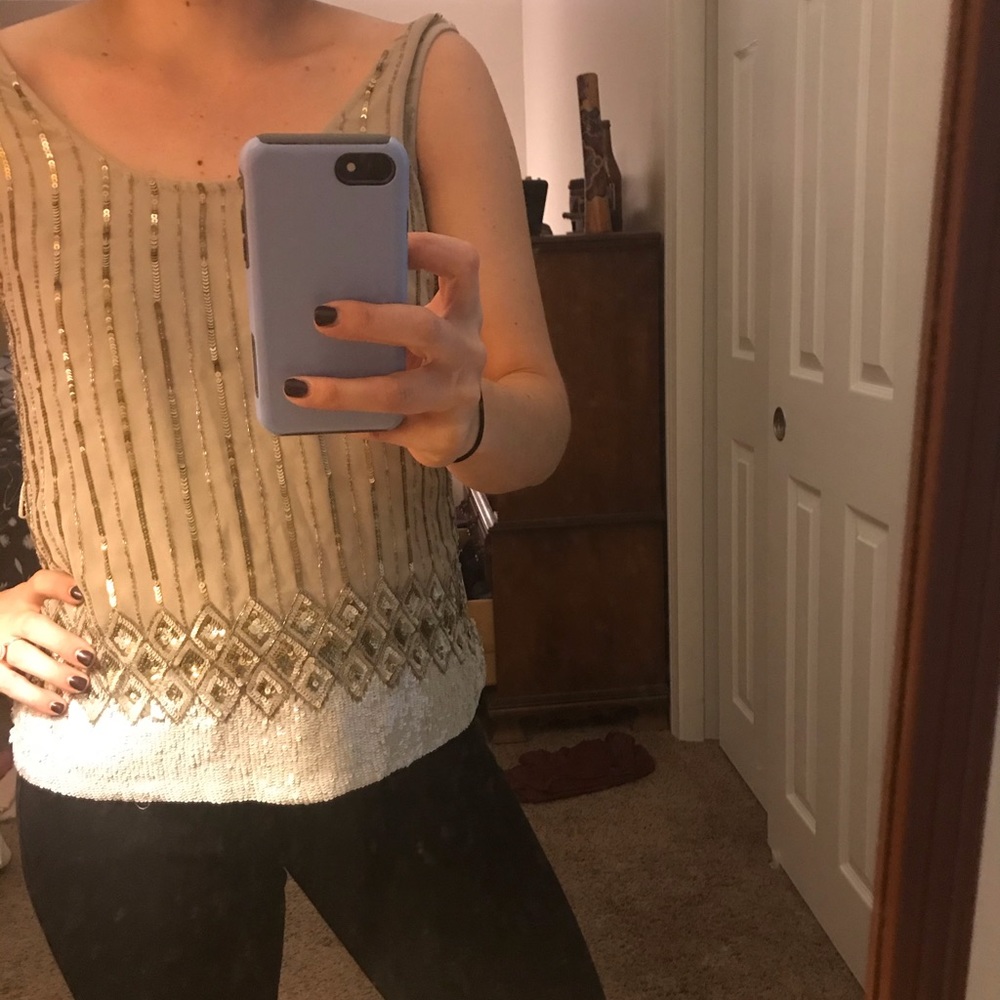 Sparkly tank top